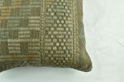 20x20 Kilim Pillow Cover Handmade Vintage Oushak Kilim Cushion Cover A1910