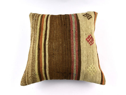 20x20 Kilim Pillow Cover Handmade Vintage Oushak Kilim Cushion Cover 4663