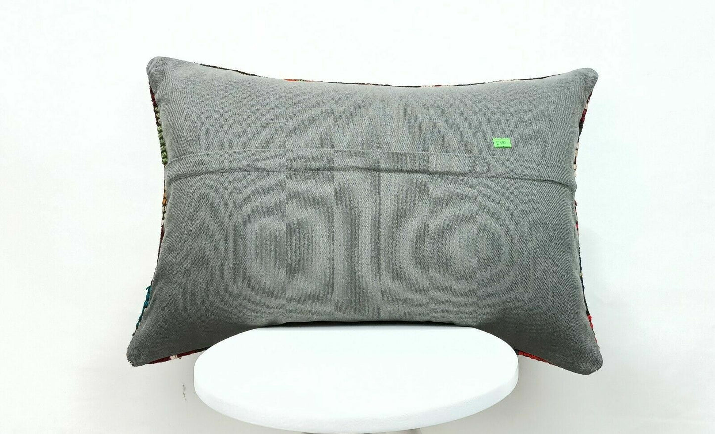 Kilim Lumbar Pillow Handknotted Oushak Rug Oriental Bohemian Ethinc Cushion E510