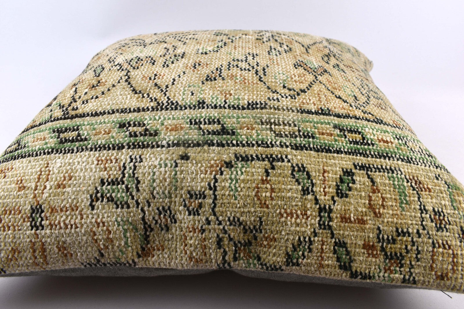 24x24 Kilim Pillow Cover Large Vintage Oushak Rug Ethnic Sofa Cushion 4833