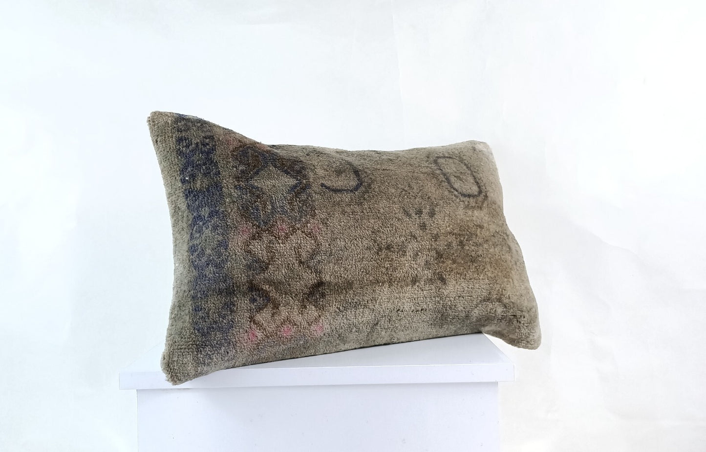 Kilim Pillow Cover 12x20 Turkish Handmade Sofa Couch Floor Lumbar Cushion E959