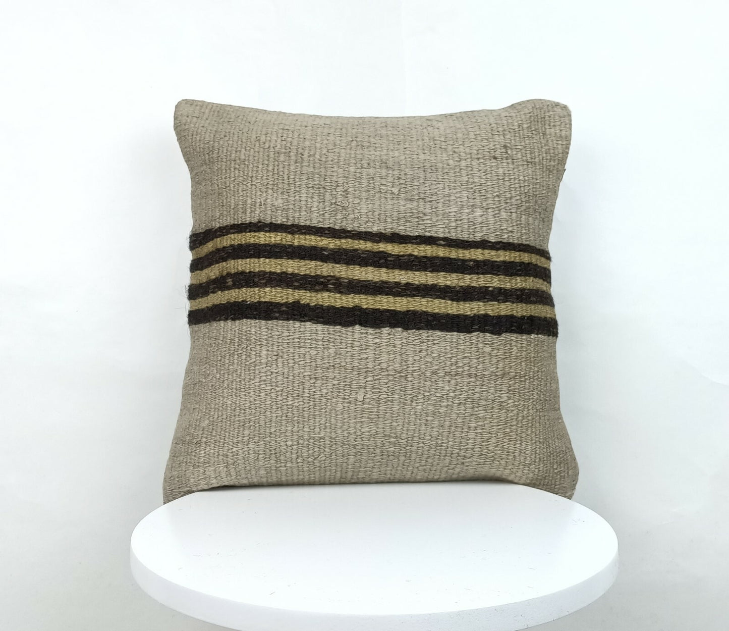 14x14 Kilim Cushion Cover Turkish Ottoman Boho Rustic Throw Pillow Case  A341