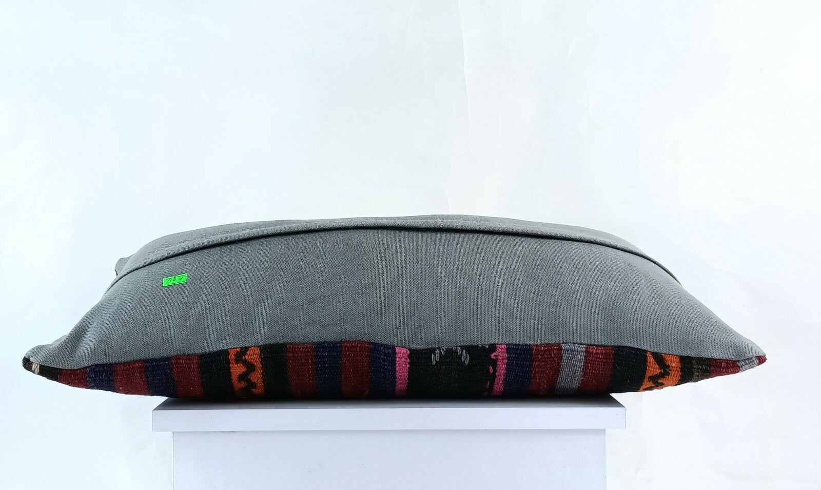 Kilim Lumbar Pillow Cover 12"x24" Handmade Oushak Traditional Ethnic Boho E912