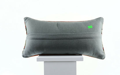 8"x16" Kilim Pillow Cover Handwoven Turkish Rug Traditional Oriental Lumbar E735