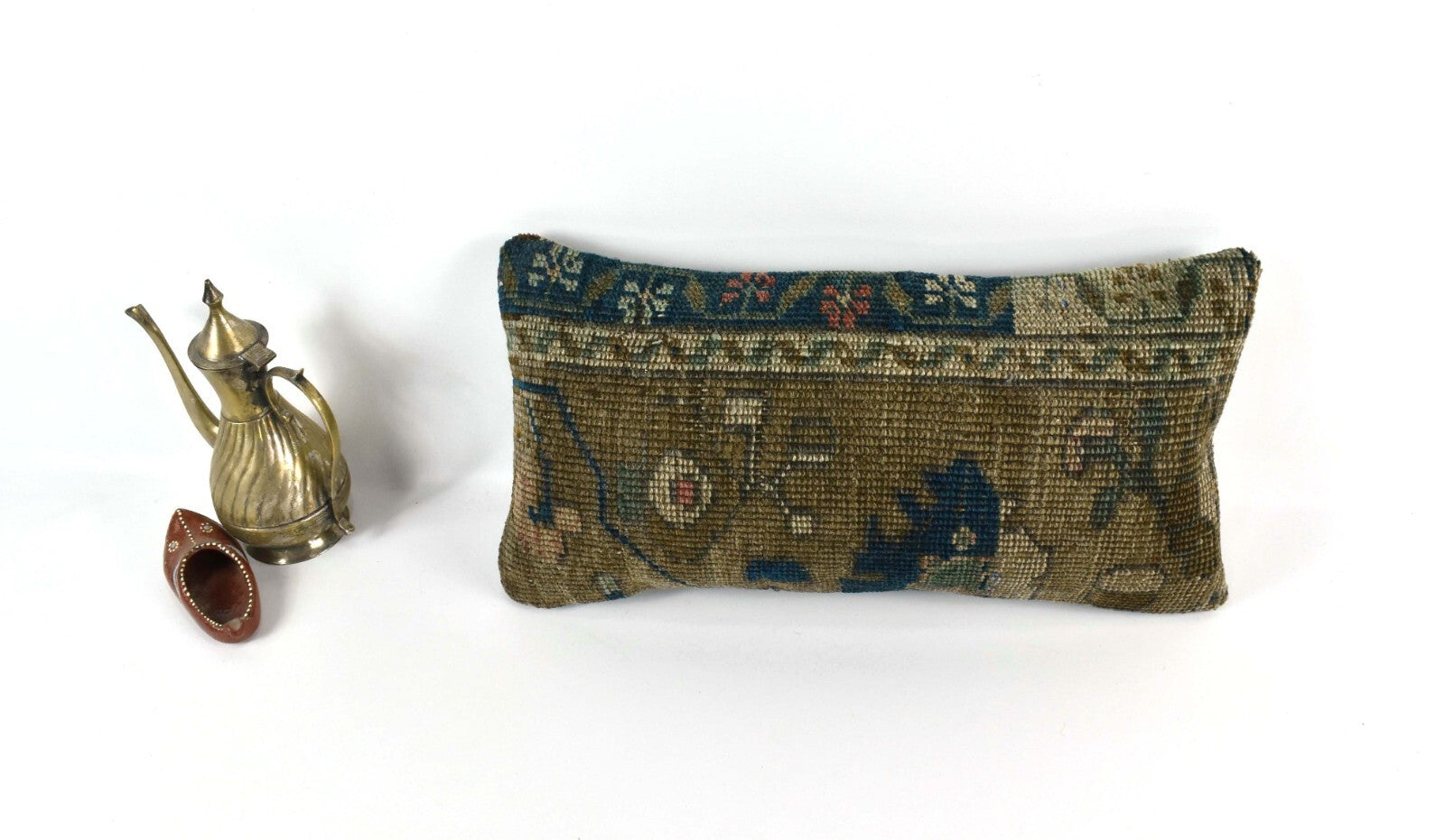 Turkish Cushion Cover 8"x16" Handmade Vintage Boho Ethnic Throw Pillow Case 3708