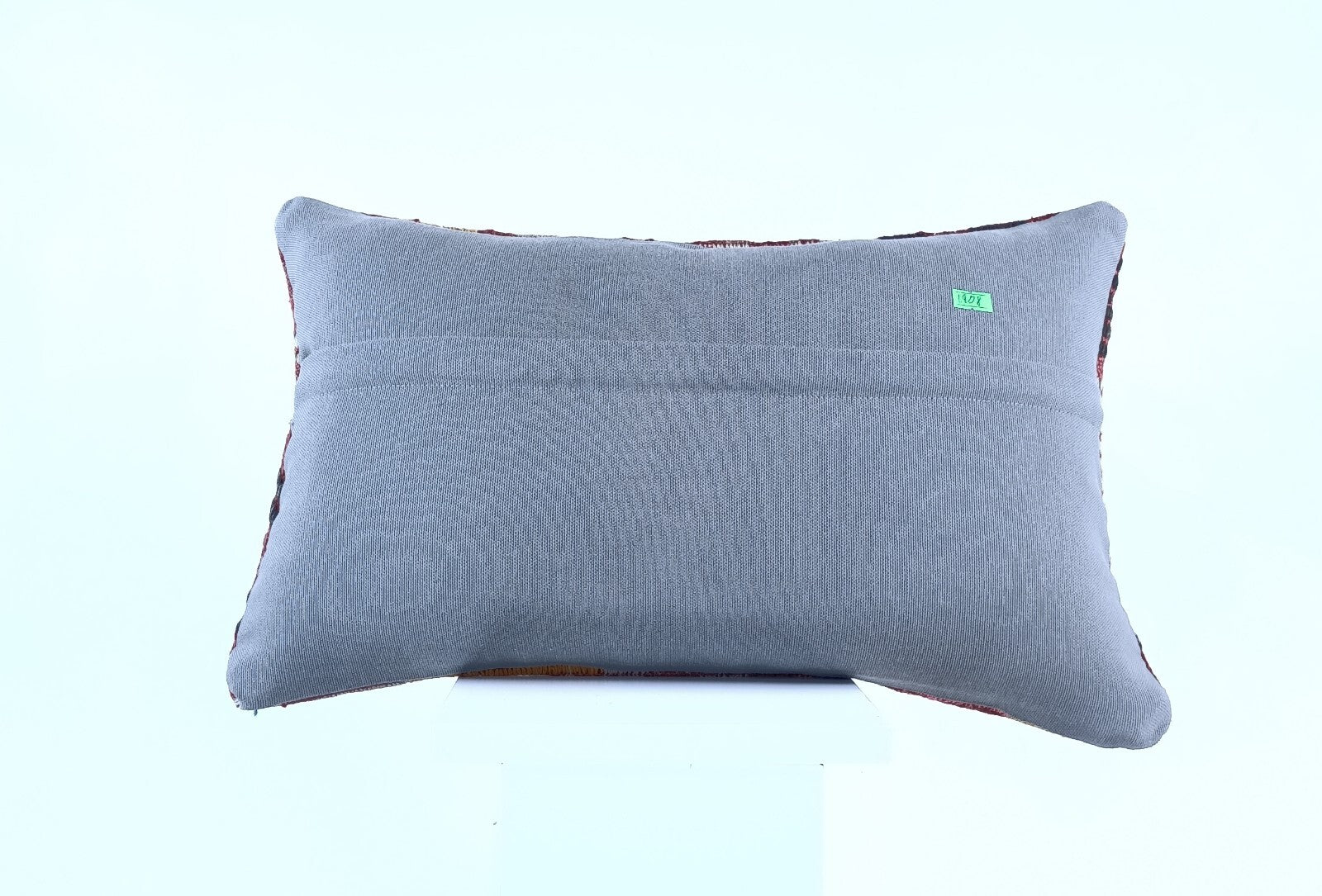 Kilim Pillow Cover 12x20 Handmade Turkish Rug Boho Ethnic Lumbar Cushion 1908