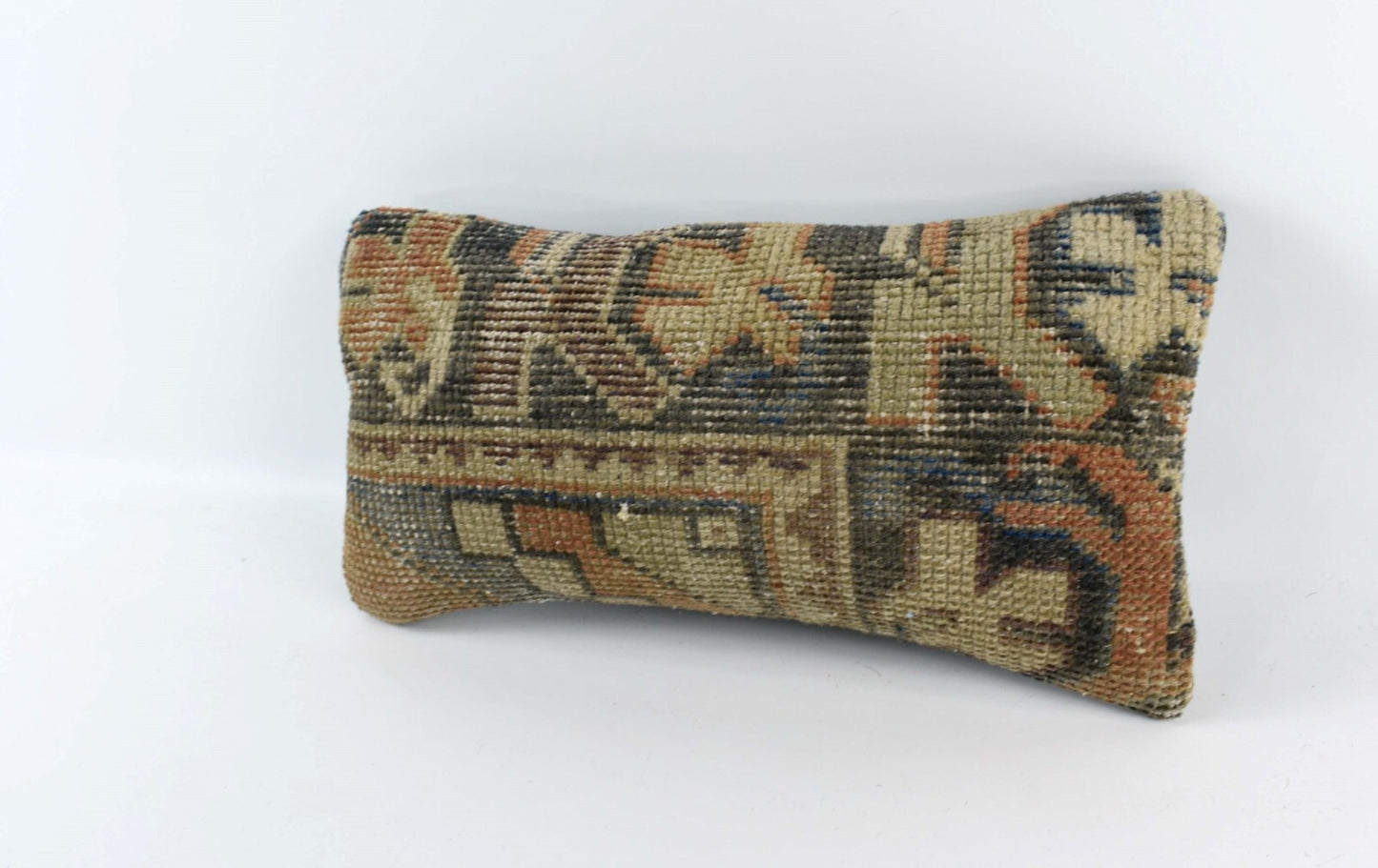 Turkish Cushion Cover 8"x16" Handmade Vintage Boho Ethnic Throw Pillow Case 4438