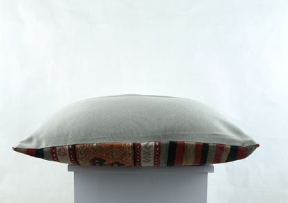 Kilim Pillow Cover 16x24 in Traditional Handmade Anatolian Lumbar Cushion A1453