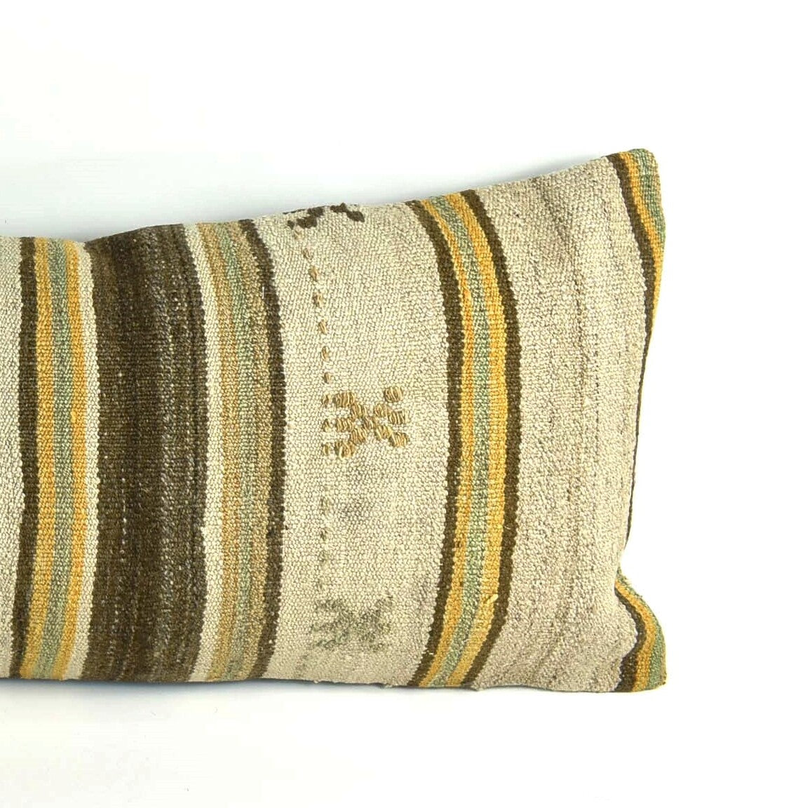 16x42 Kilim Pillow Cover Handmade Extra Large Turkish Lumbar Throw Pillow A2106
