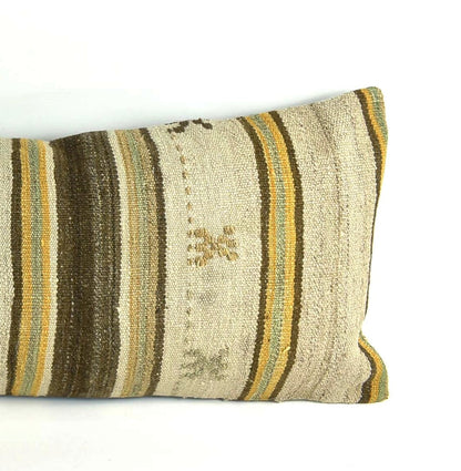 16x42 Kilim Pillow Cover Handmade Extra Large Turkish Lumbar Throw Pillow A2106