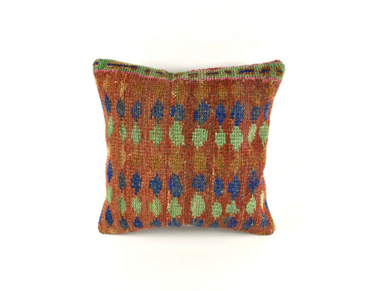 20x20 Kilim Pillow Cover Handmade Vintage Oushak Kilim Cushion Cover 4102