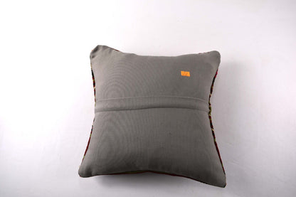 14"x14" Kilim Pillow Cover Handmade Turkish Tribal Ethnic Boho Rug Cushion 4268