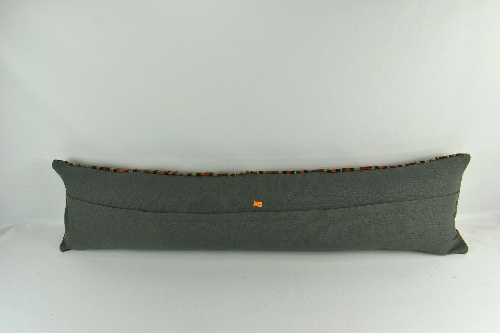 Handmade Kilim Pillow Cover 12x48 Turkish Vintage Lumbar Pillow Cover  A2445