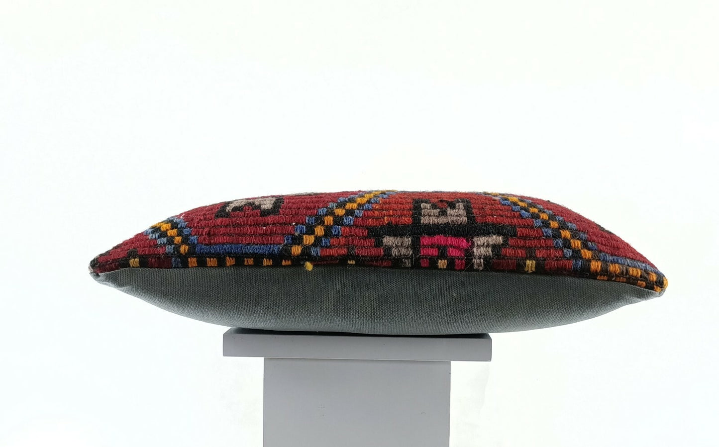 8"x16" Kilim Pillow Cover Handwoven Turkish Rug Traditional Oriental Lumbar E733