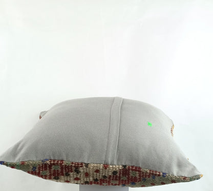 20x20 Kilim Pillow Cover Handmade Vintage Oushak Kilim Cushion Cover 2543