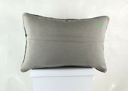 Kilim Cushion Cover 16x24 Throw Pillow Cover Decorative Handmade Lumbar E1262