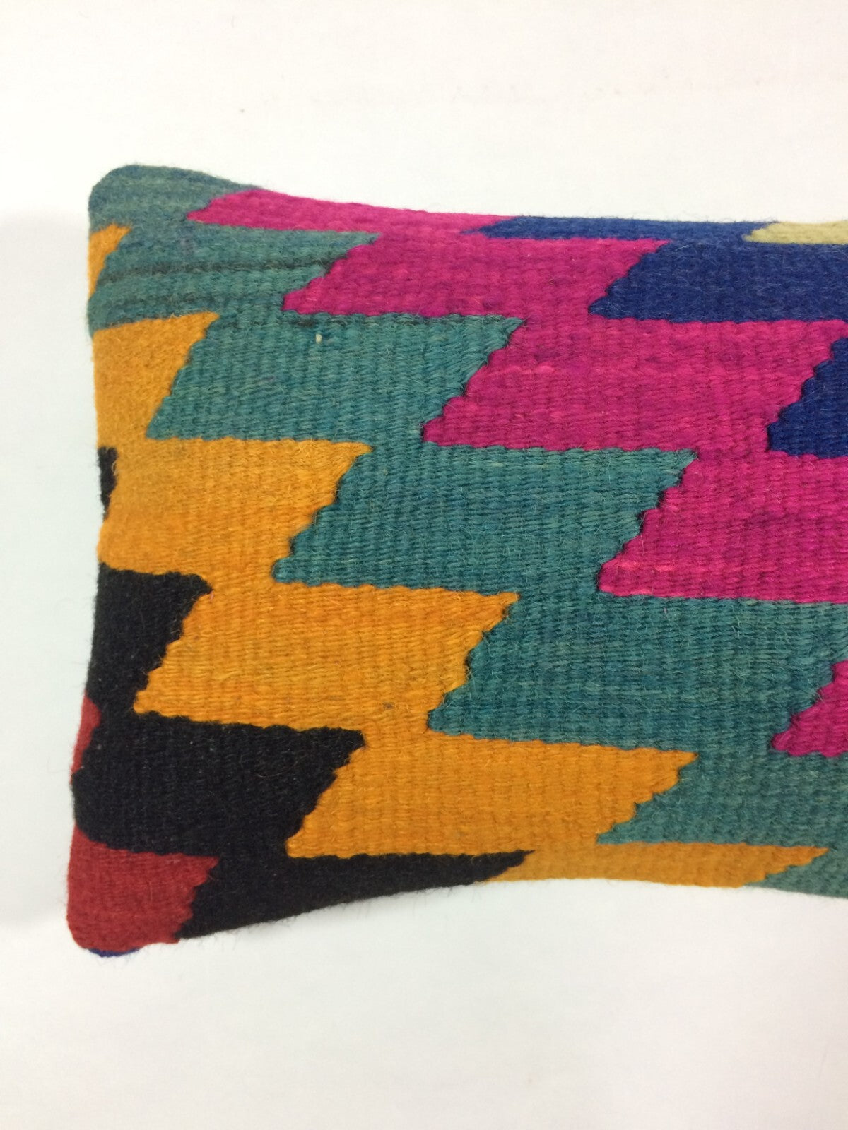 Turkish Cushion Cover 8"x16" Handmade Vintage Boho Ethnic Throw Pillow Case A75