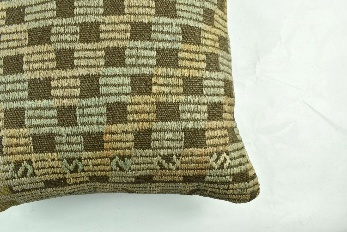 20x20 Kilim Pillow Cover Handmade Vintage Oushak Kilim Cushion Cover A1918