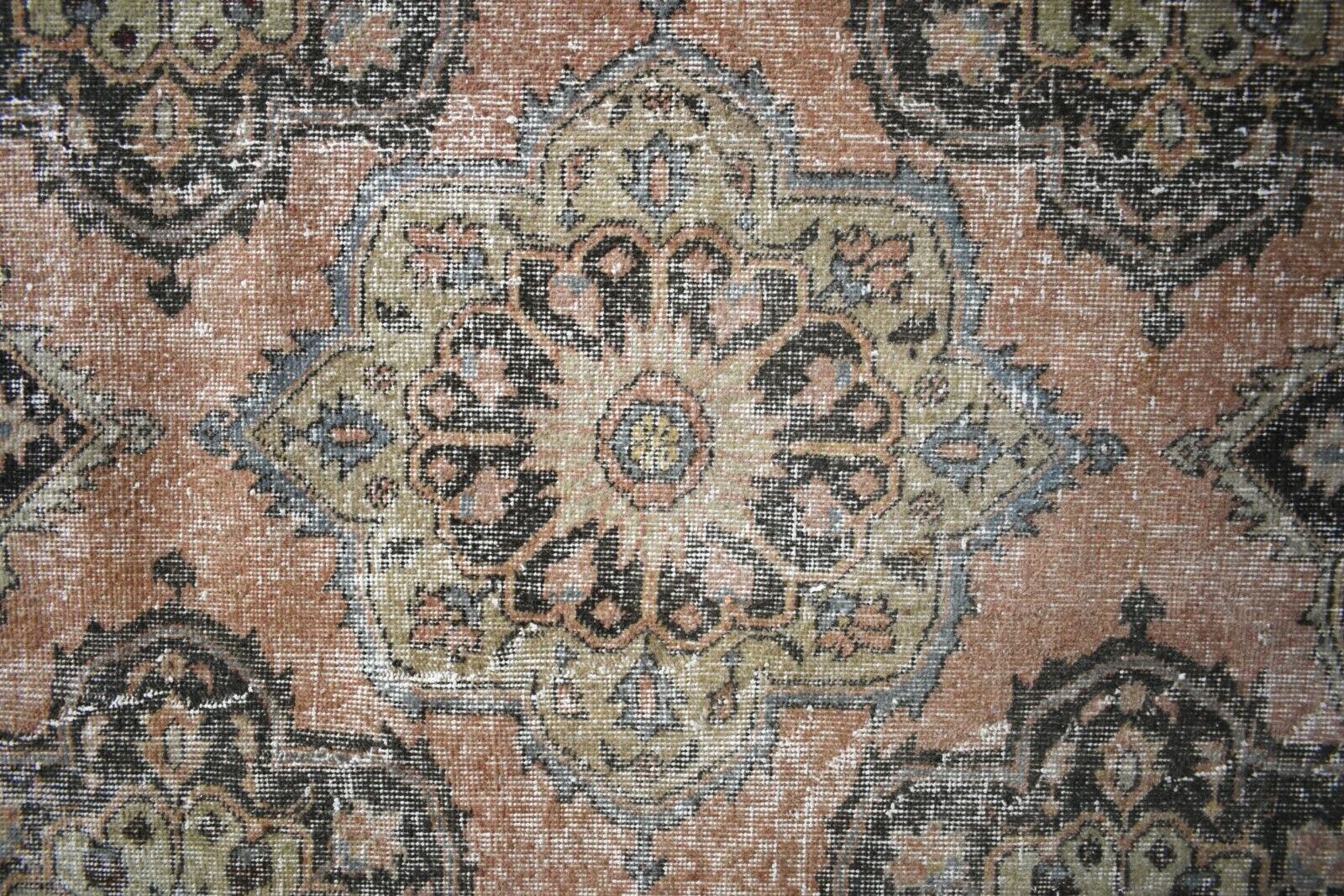 Oushak Runner 11.7x2.5 ft Handwoven Turkish Runner Vintage Runner Floor Rug R04