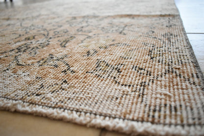 Vintage Oushak Rug 6.4x3.7 ft Turkish Floor Rug Faded Area Rug Oriental Rug U02