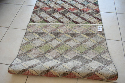 Small Turkish Runner 9.3x2.8 ft Vintage Runner Hallway Runner Handwoven Rug R42