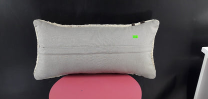 10x20 Kilim Lumbar Pillow Cover Vintage Ethnic Oushak Kilim Pillow Cover E1132