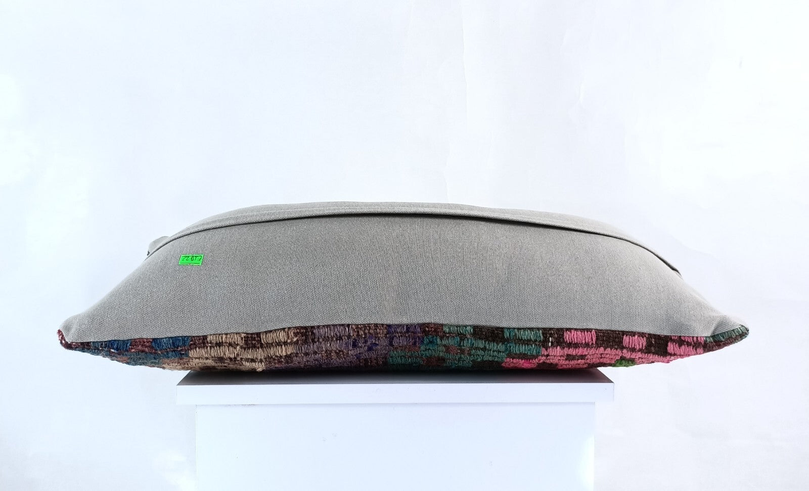 Handmade Turkish Kilim Pillow Cover 12x24 Ethnic Boho Sofa Lumbar Cushion E1022