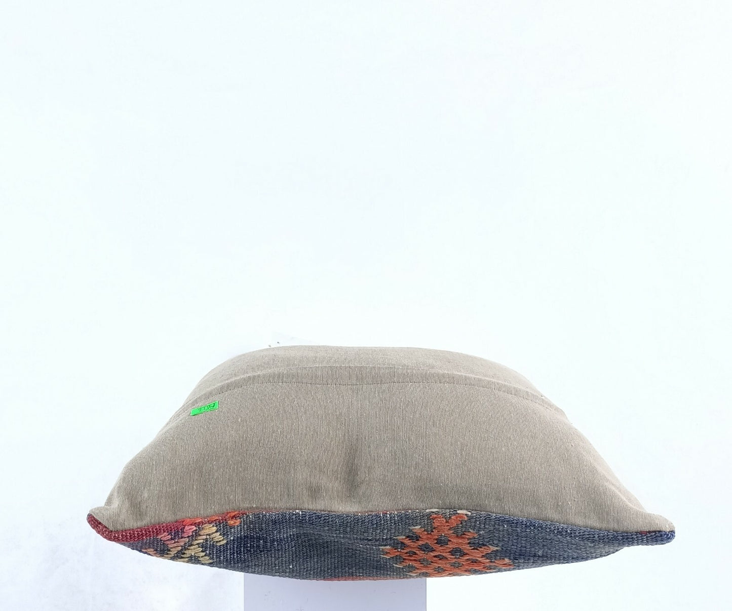  Turkish Kilim Pillow Cover 16x16 Home Decorative Wool Oushak Rug Cushion A516