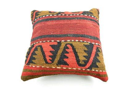 18"x18" Kilim Pillow Cover  Handmade Turkish Vintage Cushion Tribal Lumbar 3048