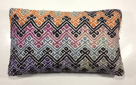 Kilim Pillow Cover 12x20 Handmade Turkish Rug Boho Ethnic Lumbar Cushion 864