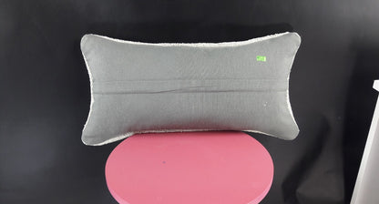 10x20 Kilim Lumbar Pillow Cover Vintage Ethnic Oushak Kilim Pillow Cover E1140