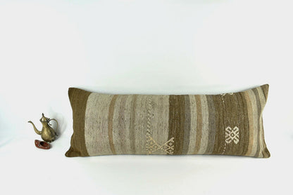 16x42 Kilim Pillow Cover Handmade Extra Large Turkish Lumbar Throw Pillow A2110