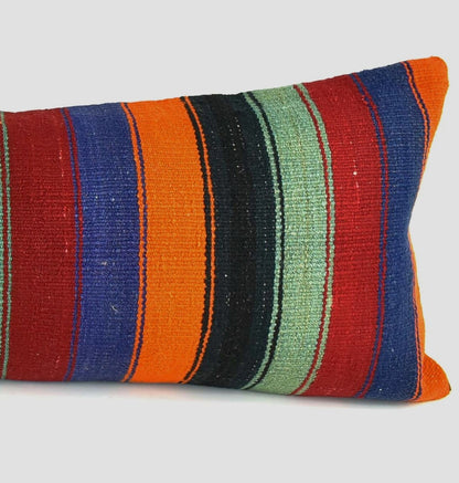 16x42 Kilim Pillow Cover Handmade Extra Large Turkish Lumbar Throw Pillow A2105