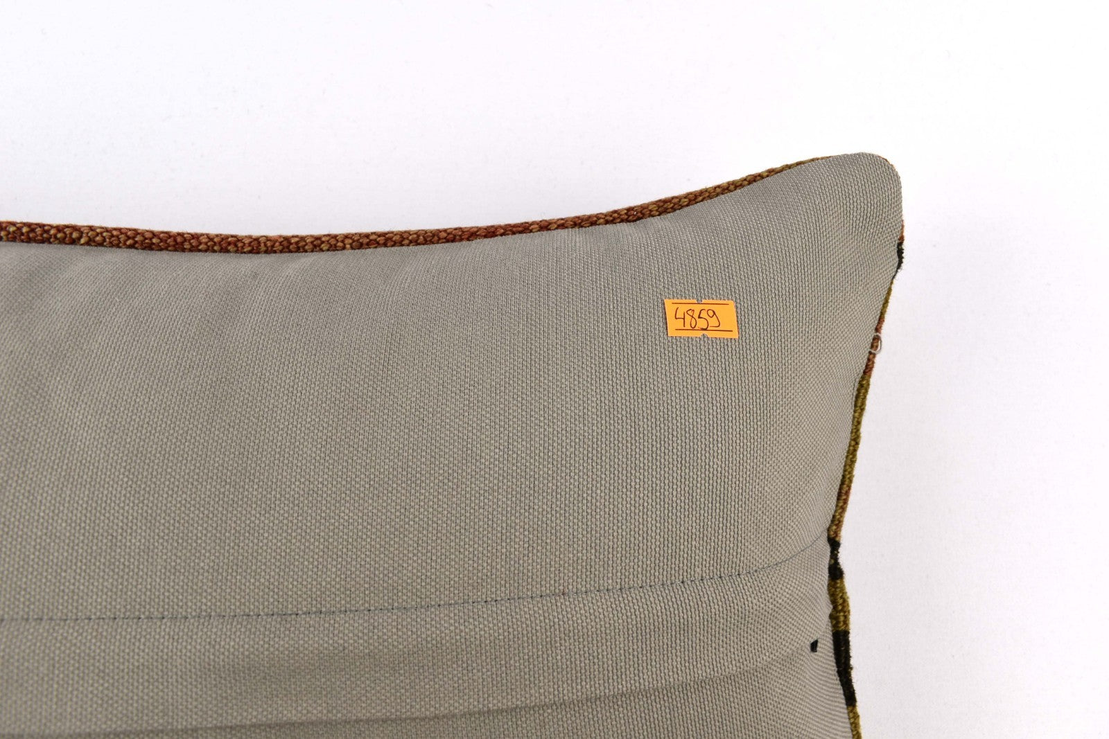 10x20 Kilim Lumbar Pillow Cover Vintage Ethnic Oushak Kilim Pillow Cover 4859