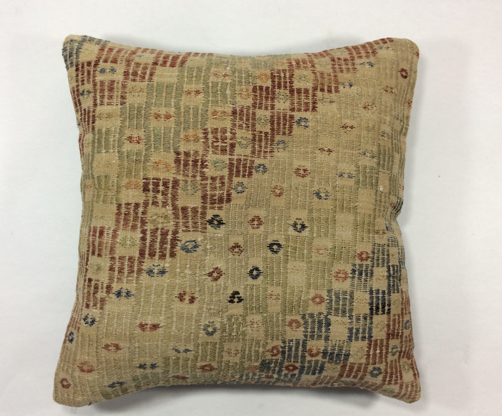 18"x18" Kilim Pillow Cover  Handmade Turkish Vintage Cushion Tribal Lumbar 1291