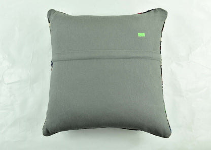 18"x18" Kilim Pillow Cover  Handmade Turkish Vintage Cushion Tribal Lumbar 3017