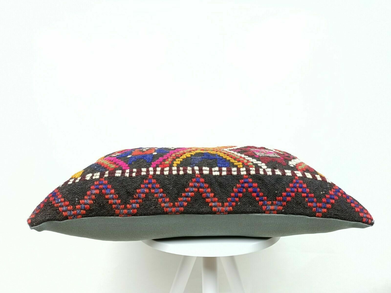 16x24 Kilim Lumbar Pillow Handmade Turkish Rug Tribal Bohemian Cushion Case E456