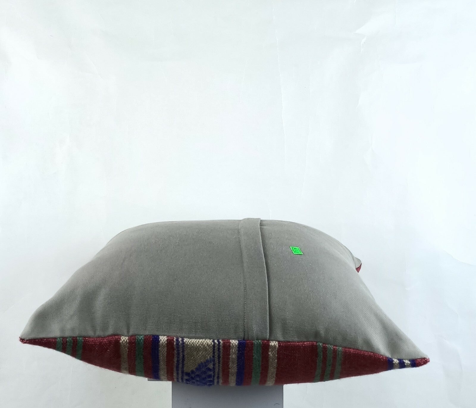 Kilim Pillow Cover 18x18 Handmade Turkish Ethnic Vintage Lumbar Cushion A1420