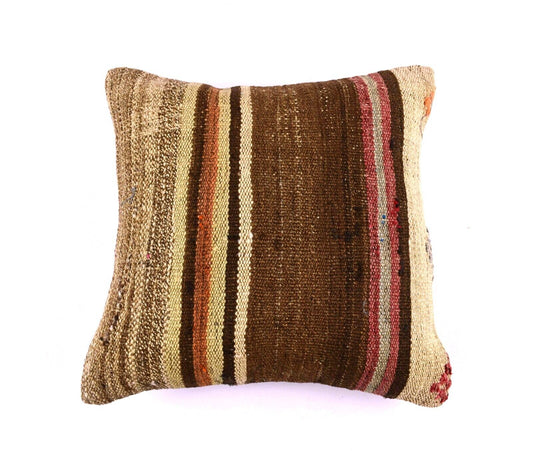 16x16 Ethnic Vintage Turkish Rug Pillow Cover Home Decorative Boho Cushion 4533