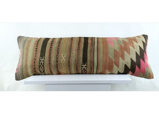 12x36 Ethnic Rug Pillow Decorative Vintage Faded Carpet Boho Cushion Cover 2749