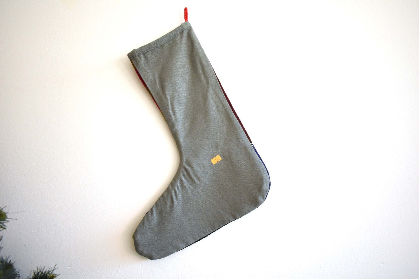 Christmas Stocking Kilim Christmas Sock Rug Gift Stocking Xmas Decor Socks S14