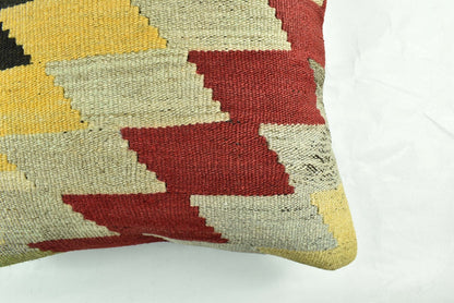 20x20 Kilim Pillow Cover Handmade Vintage Oushak Kilim Cushion Cover A1917