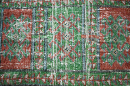 Small Turkish Runner 2.5x1.2 ft Vintage Oushak Rug Anatolian Rug Faded Rug Y04
