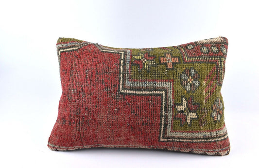 16x24 Kilim Pillow Cover Handmade Vintage Anatolian Lumbar Cushion Cover 4807