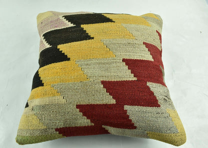 20x20 Kilim Pillow Cover Handmade Vintage Oushak Kilim Cushion Cover A1917