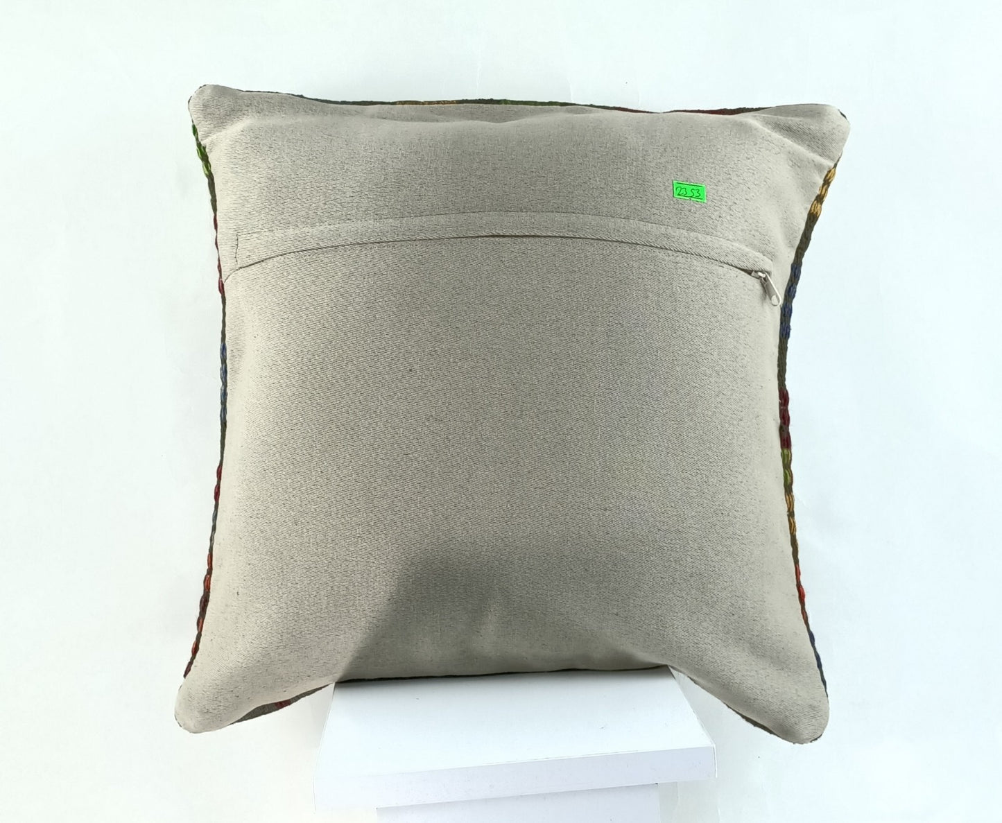 18"x18" Kilim Pillow Cover  Handmade Turkish Vintage Cushion Tribal Lumbar 2353