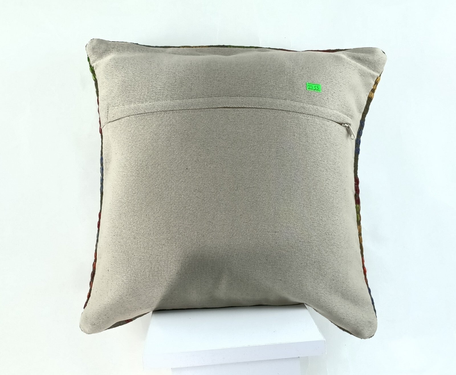 18"x18" Kilim Pillow Cover  Handmade Turkish Vintage Cushion Tribal Lumbar 2353