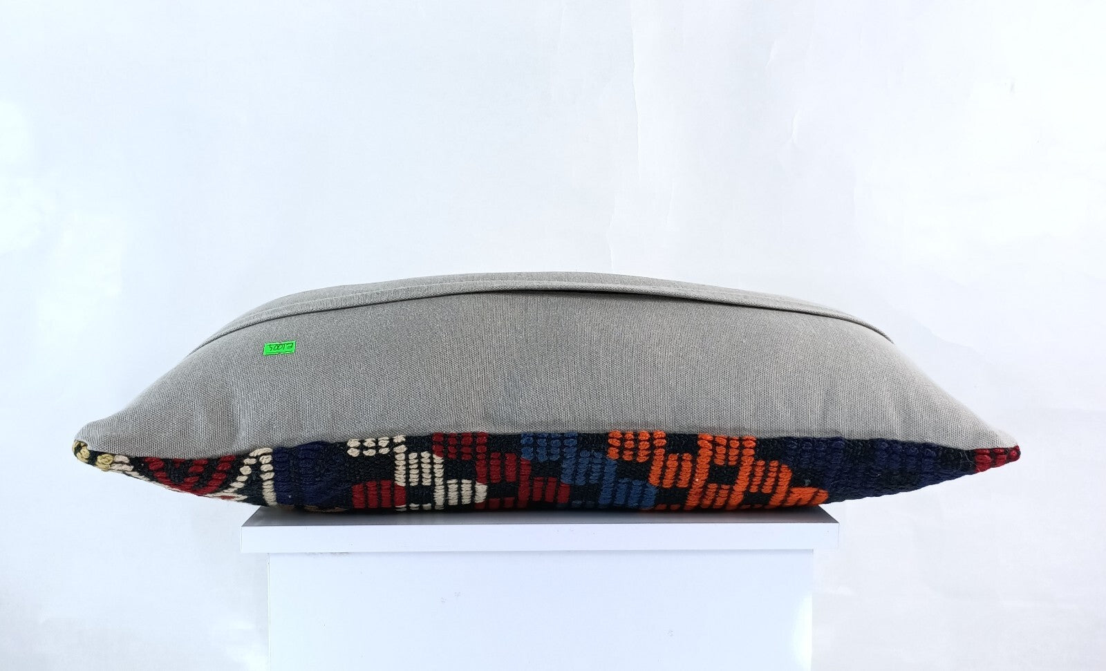 Handmade Turkish Kilim Pillow Cover 12x24 Ethnic Boho Sofa Lumbar Cushion E1004