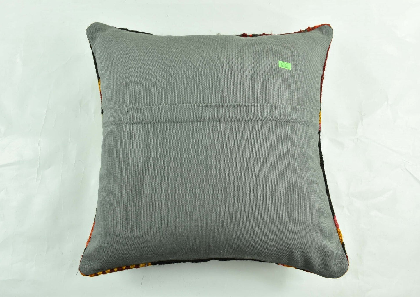 18"x18" Kilim Pillow Cover  Handmade Turkish Vintage Cushion Tribal Lumbar 3023