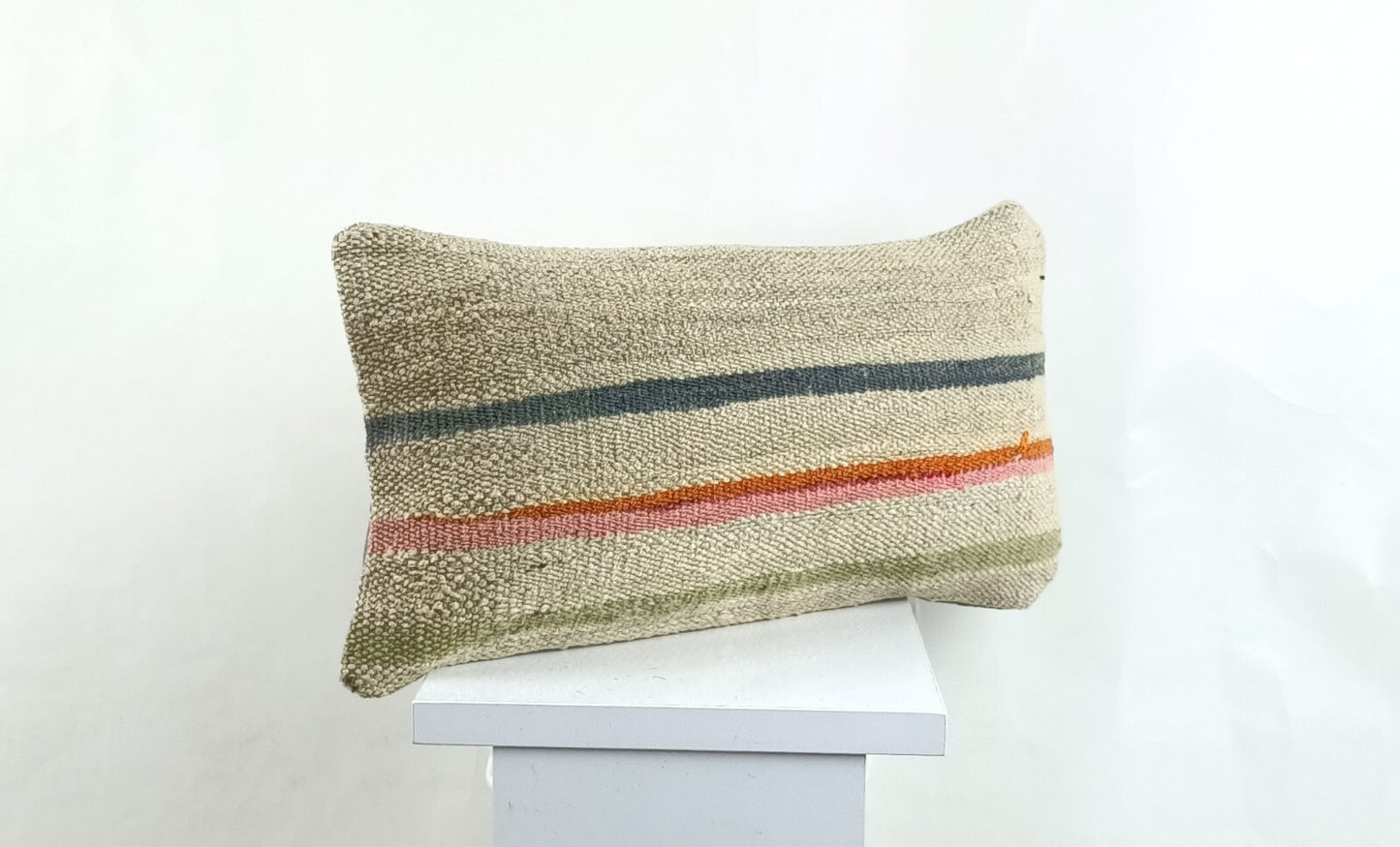 Turkish Cushion Cover 8"x16" Handmade Vintage Boho Ethnic Throw Pillow Case 2627